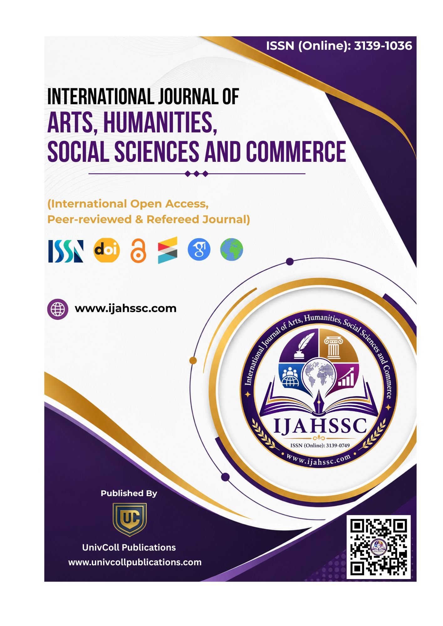 International Journal of Arts, Humanities, Social Sciences and Commerce Cover